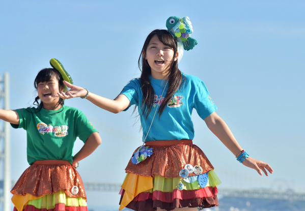 2015/10/3(土) 明石SEA SIDE LIVE 3 の西日本ハンバーガールZさんの写真(2) です。(^^)  #ハンバーガールZ #シーサイドライブ3 