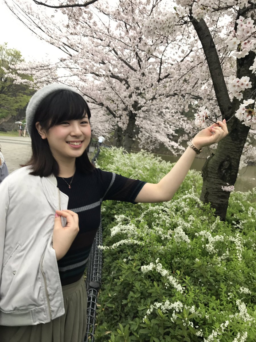 桜とりーにゃさん綺麗ですな❤#ハンバーガールz#和牛りーにゃ@Cinderella_Rs2 https://t.co/BJXZcXgdyc