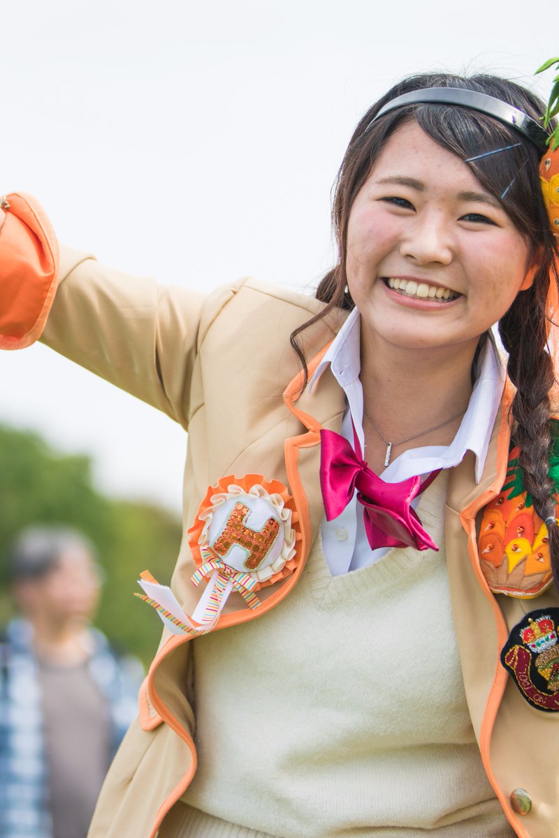 2017/10/1 ふかきた音楽祭 大阪ふかきた緑地 みなみんも突進してきた... どうやらオレンジ系のメンバーは突進してくる傾向があるらしい。#久保南 #みなみん その1 https://t.co/nSMwSHNaFl